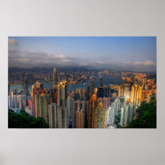 Hong Kon Morning Light Poster