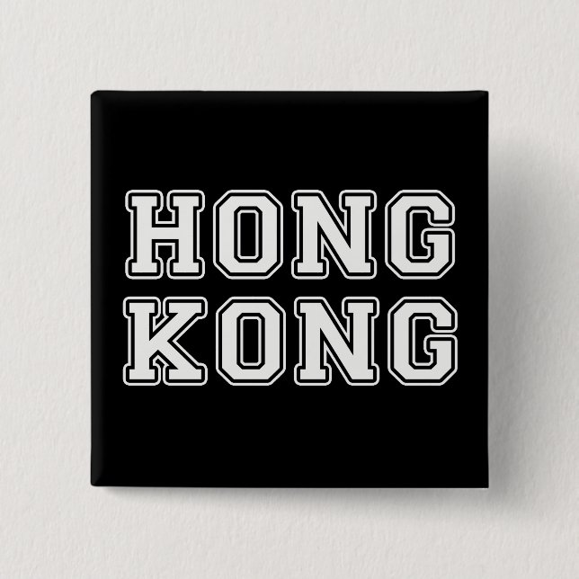 Hong Kong 15 Cm Square Badge (Front)