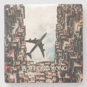Hong Kong Airplane Stone Coaster