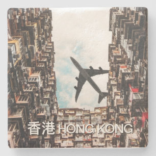 Hong Kong Airplane Stone Coaster