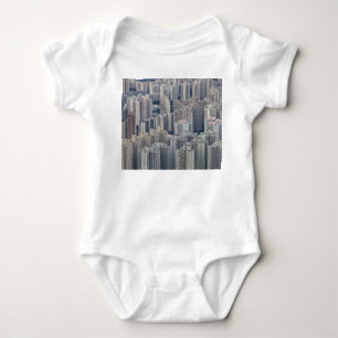 Hong Kong Apartment Building Pattern Baby Bodysuit