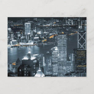 Hong Kong at night Postcard