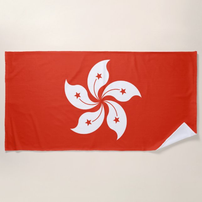 Hong Kong Beach Towel (Front)