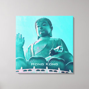 Hong Kong Big Buddha Lantau Island travel Canvas Print