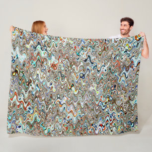 Hong Kong Boat Abstract 3, 2017 SVP Images Fleece Blanket