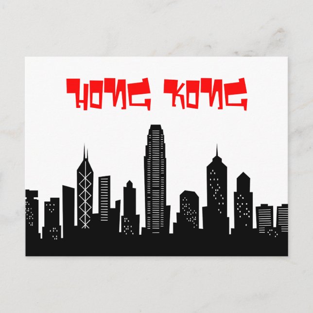 Hong Kong cartoon postcard (Front)