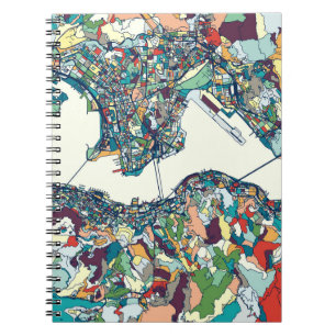 Hong Kong, China Map Notebook