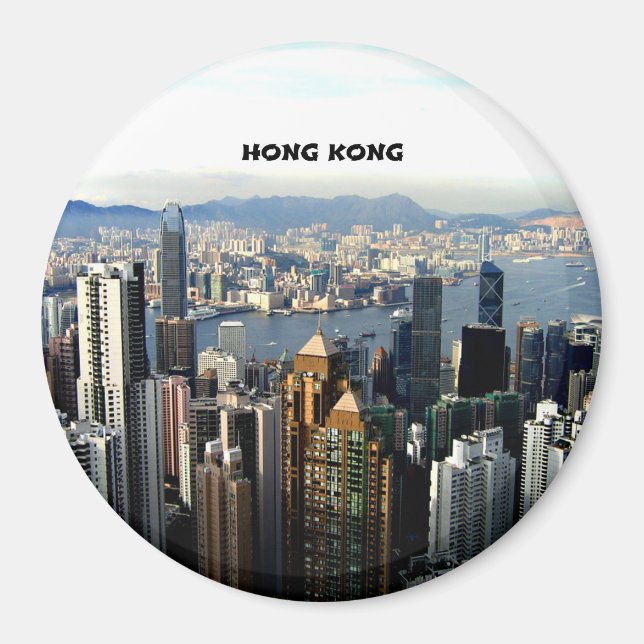 Hong Kong Cityscape Magnet (Front)