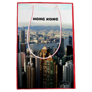 Hong Kong Cityscape Medium Gift Bag