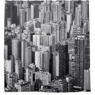 Hong Kong Cityscape: Urban Scene 2015 Shower Curtain