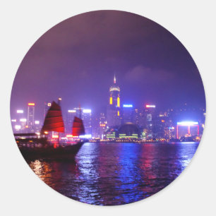 Hong Kong Classic Round Sticker