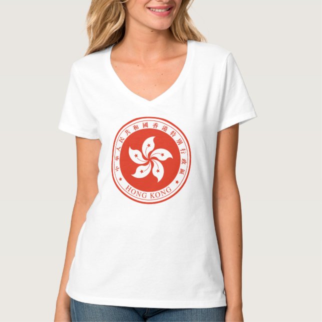 hong kong emblem T-Shirt (Front)