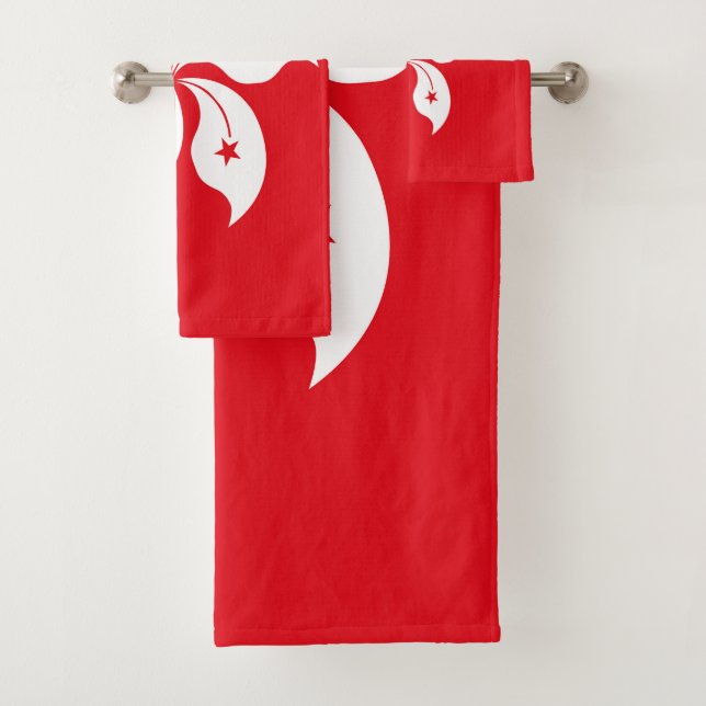 Hong Kong flag Bath Towel Set (Insitu)