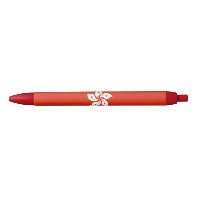Hong Kong Flag Black Ink Pen (Front)