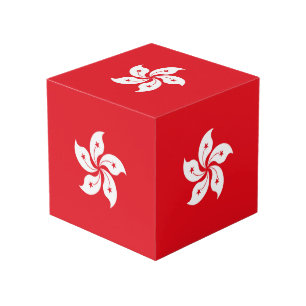 Hong Kong flag Cube