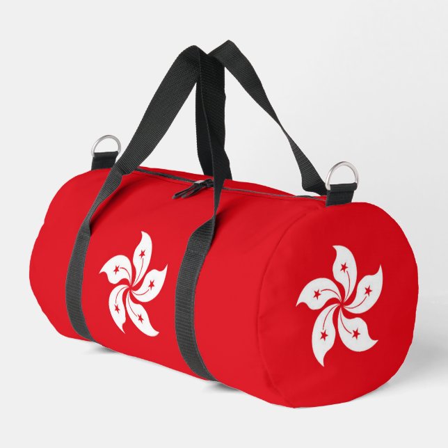 Hong Kong flag Duffle Bag (Left Corner)