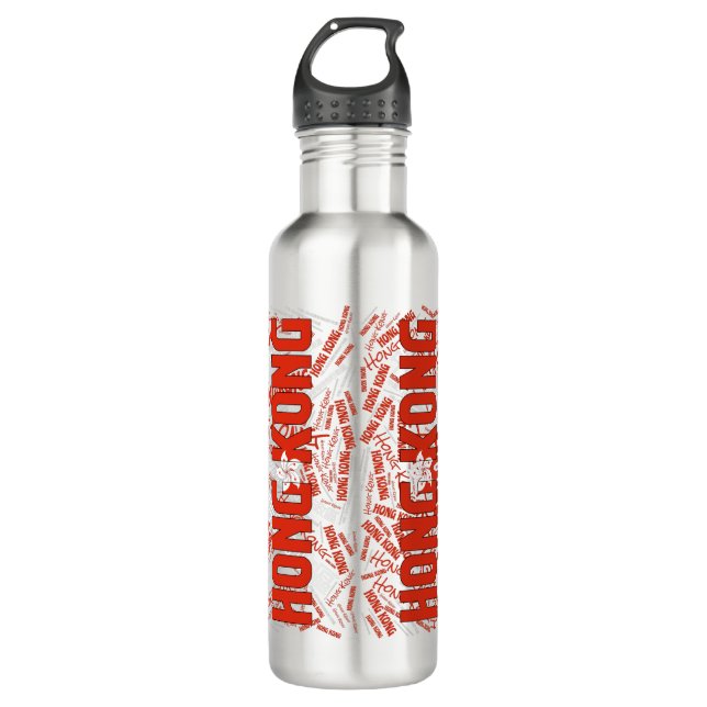 Hong Kong Flag Gorgeous Patriotic 710 Ml Water Bottle (Front)