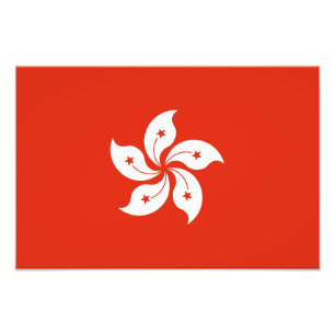 Hong Kong Flag Photo Print