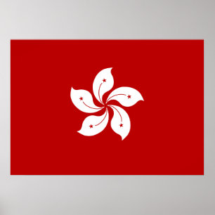 Hong Kong Flag Poster