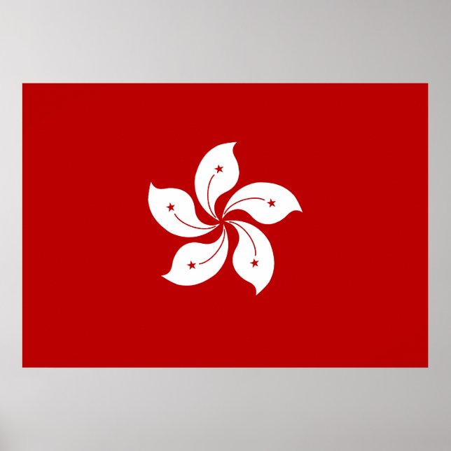 Hong Kong Flag Poster (Front)