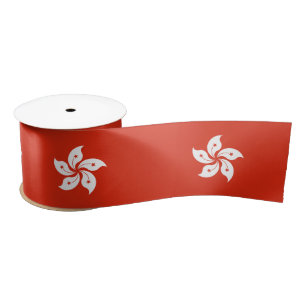 Hong Kong Flag Satin Ribbon