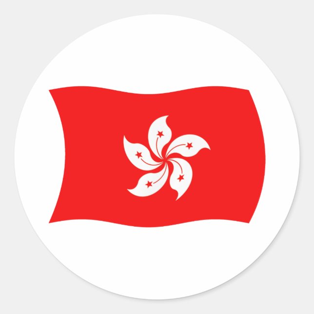 Hong Kong Flag Sticker (Front)