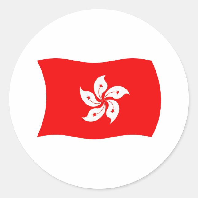 Hong Kong Flag Sticker (Front)