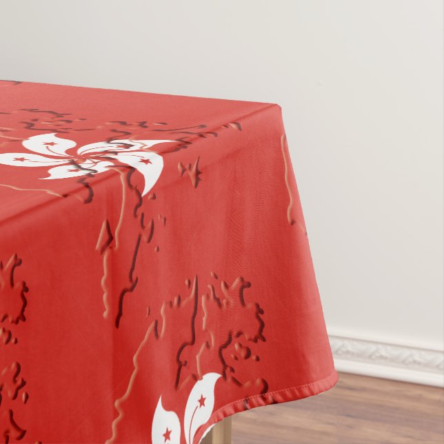 HONG KONG Flag Tablecloth (In Situ)