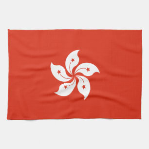 Hong Kong Flag Tea Towel