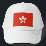 Hong Kong Flag Trucker Hat<br><div class="desc">Patriotic flag of Hong Kong.</div>