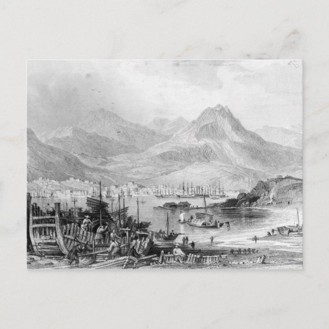 Hong-Kong from Kow-loon Postcard (Front)