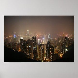 Hong Kong From Victoria Peak Poster