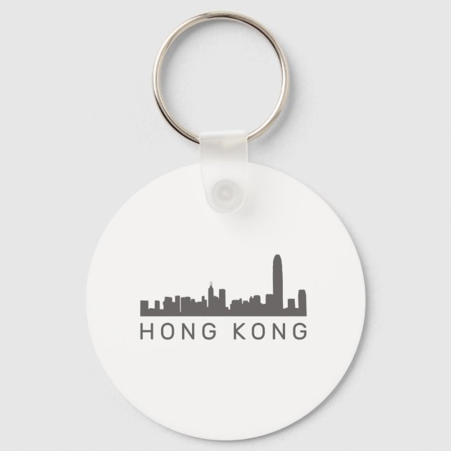 Hong Kong Gift HK Skyline Gift Key Ring (Front)