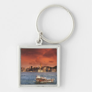 Hong Kong Harbour at Sunset Key Ring