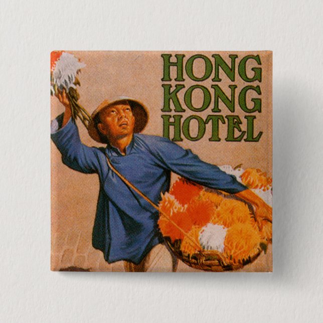 Hong Kong Hotel 15 Cm Square Badge (Front)