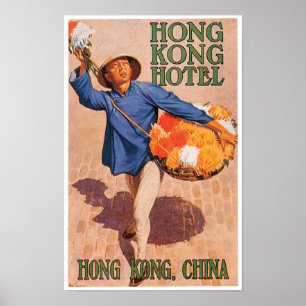 Hong Kong Hotel Travel Poster