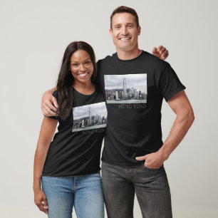 Hong Kong Island Skyline Retro Cityscape Vintage T-Shirt