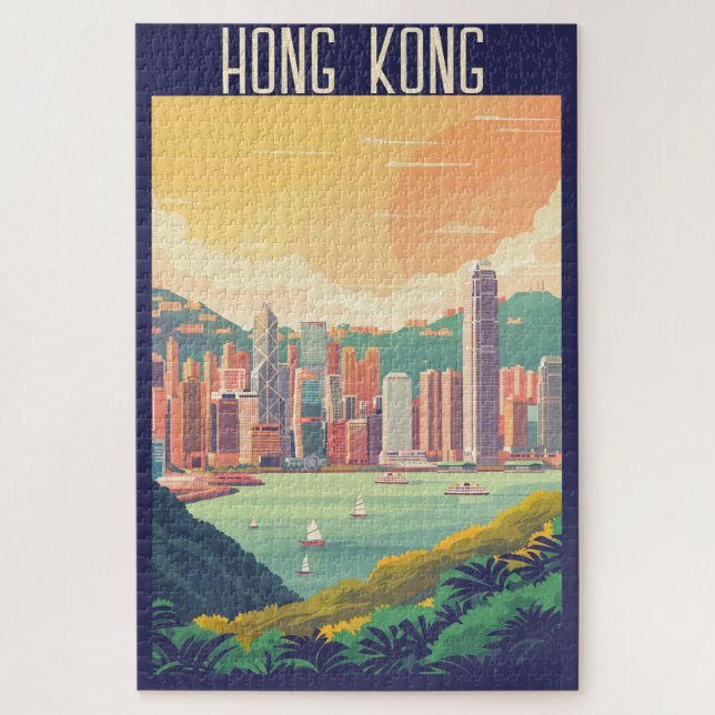 Hong Kong Jigsaw Puzzle (Vertical)