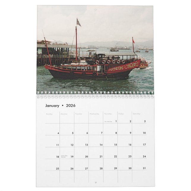 Hong Kong, Macau, China 2015 Wall Calendar (Jan 2026)