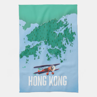 Hong Kong Map Tea Towel