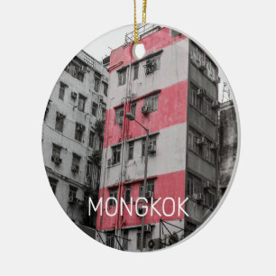 Hong Kong Mongkok China Kowloon Fine Art Souvenir Ceramic Tree Decoration