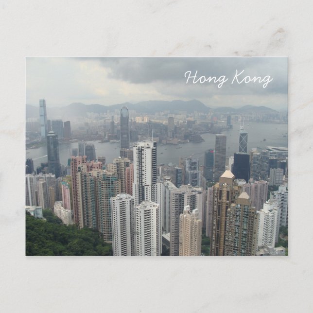 Hong Kong Mountain Peak Postcard (Front)