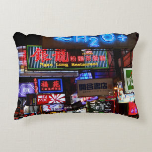 Hong Kong Nathan Road Decorative Cushion