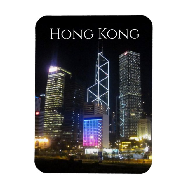 hong kong night magnet (Vertical)