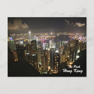 Hong Kong Night Scene, The Peak, Postcard