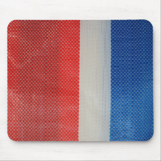 Hong Kong Red White and Blue Strips Mouse Mat