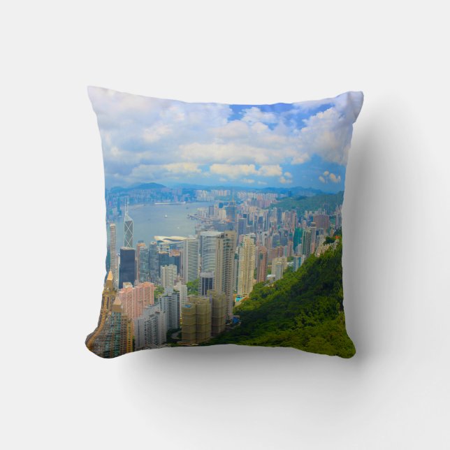 Hong Kong Skyline Cushion (Front)