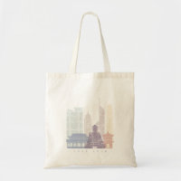 HONG KONG SKYLINE POSTER PASTEL