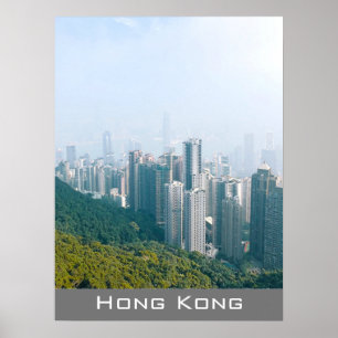 Hong Kong skyline Victoria'sPeak travel wall decor