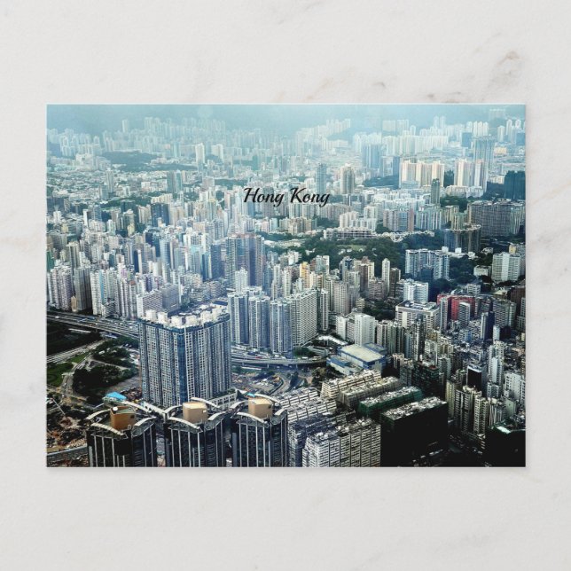 Hong Kong Skyscrapers Postcard (Front)